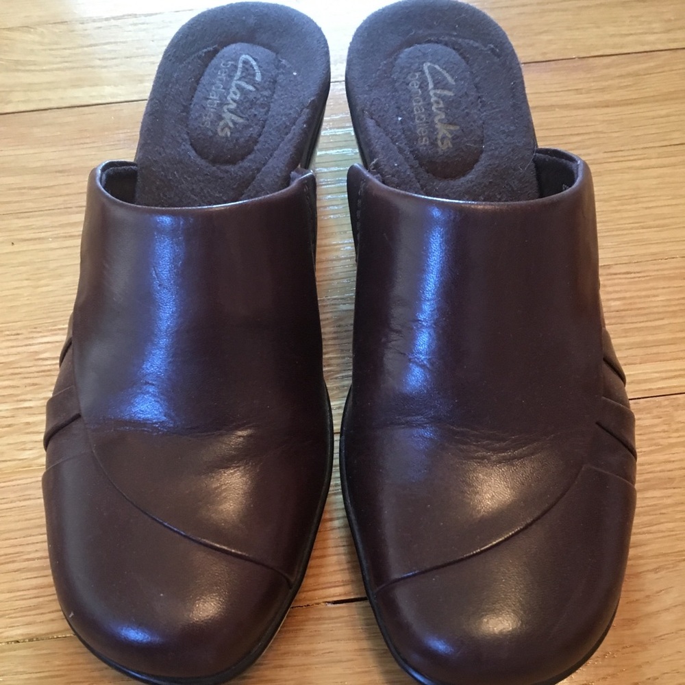 Clark’s Clogs/Mules  Dark Brown  Size 6 1/2 M